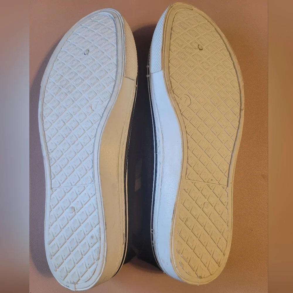 Maurices Women's Black and White Lace-Up Tennis Shoes